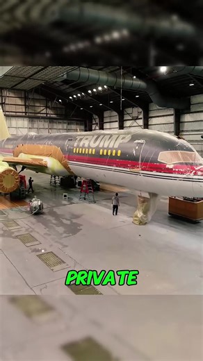 Here’s How Trump’s Private Jet Got a Full Paint Job! The Plane Looks Brand New!#PrivateJet #PlanePainting #Aircraft #JetMakeover #BehindTheScenes #TikTokScience #Aviation