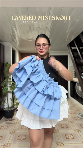 Plus Size Layered Mini Skort Fashion Guide