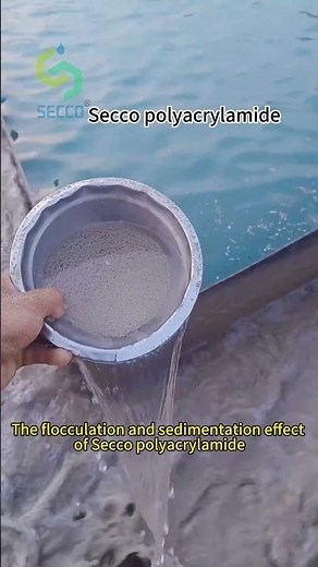 The flocculation and sedimentation effect of Secco polyacrylamide #polyacrylamide #manufacturing