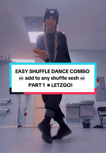 Easy Shuffle Dance Combo Part 1 🪩 LetzGo! #dance #dancing #fyp #foryoupage #viral