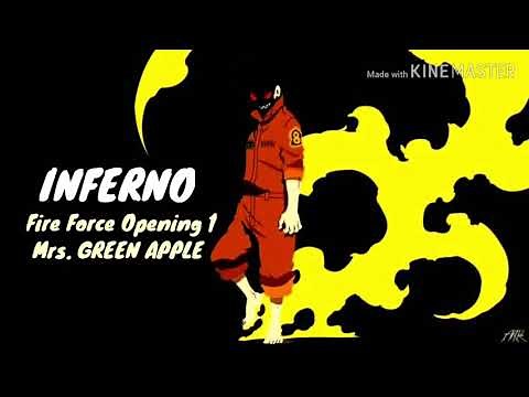 Fire Force Op 1- Inferno full lyrics English+Romaji(Mrs.Green Apple)