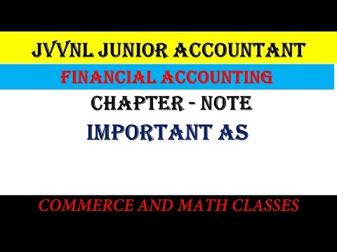 Important AS for jvvnl junior Accountant