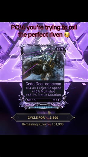 Mastering Riven Re-Rolls in Warframe