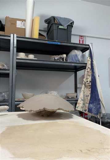 Slab bowls #ceramics #pottery