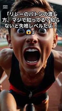 リレーのバトン、渡し方マジで知ってる！？初心者ありがちミスも解説