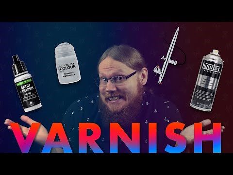 How to do varnishing on miniatures!