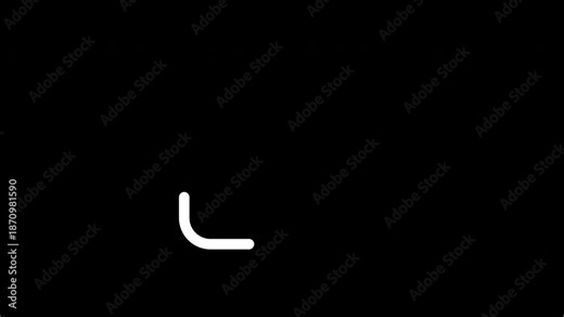 Modern Download Button Outline Animation