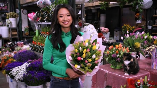 Mother's Day sales inside LA's flower mart