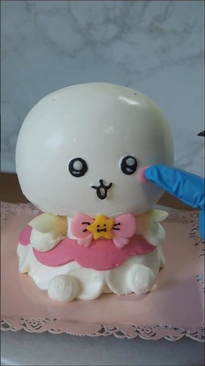 ちいかわの立体ケーキ⭐ #お菓子作り #ちいかわ#cake #ケーキ #キャラクター
