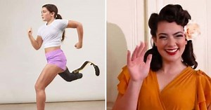 From gloom to va-va-voom: USMC vet and amputee transforms into a stunning '40s pinup girl for calendar