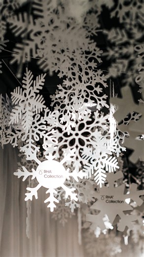 RENOWNED Event Designs on Instagram: "Let it snow… in style ❄️✨ We designed a winter wonderland entrance for @revanceaesthetics complete with custom branded snowflakes along with a fully draped hallway in our signature white sheer fabric. #drapingdesigns #custom #brandingdesign #collaboration #events #eventdesign"