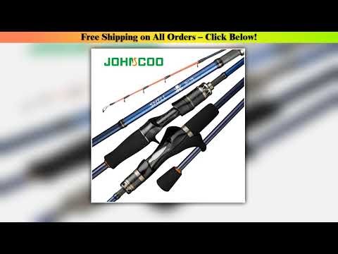 Johncoo octopus Fishing rod with Titanium tip 1.75m Boat fishing rod with Gun grip octopus fishing