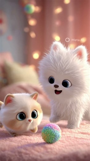 Cutest Puppy & Kitten Playtime Ever! 😍🐾 #kitten #puppy #catlovers #doglove #shorts
