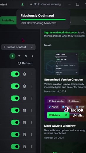 Easiest Way to Install Shaders with Modrinth