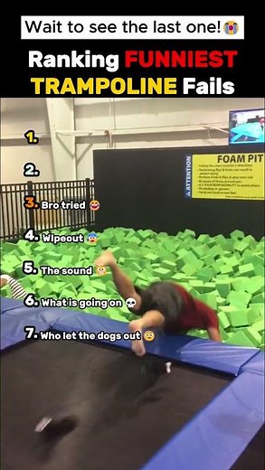 Ranking The FUNNIEST TRAMPOLINE Fails!