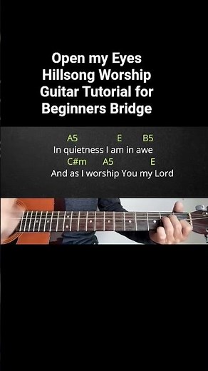 Open my Eyes Hillsong Worship Guitar Tutorial for Beginners Bridge #ghguitartutorial