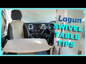 LAGUN Swivel Table | You can set it up in two places in your van