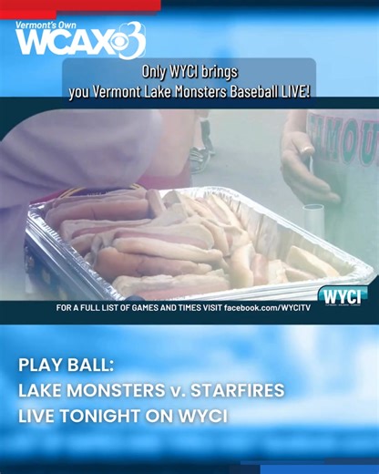 Baseball is live at 6:30pm Friday 6/6 on WYCI! Find out where to watch WYCI here: https://www.facebook.com/share/p/1AU61aTUBQ/ Live simulcast on 3 News Now 3.6 over the air. | WCAX-TV