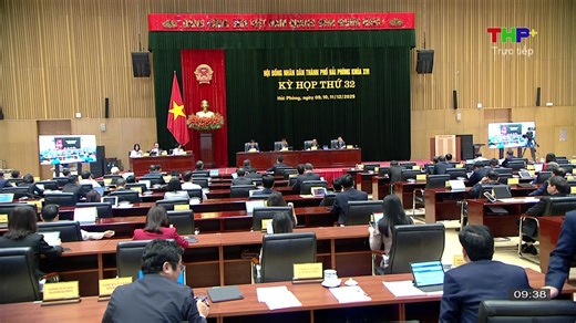 TRUYỀN HÌNH TRỰC TIẾP: KỲ HỌP THỨ 32 (KỲ HỌP THƯỜNG LỆ) HỘI ĐỒNG NHÂN DÂN THÀNH PHỐ HẢI PHÒNG KHÓA XVI, NHIỆM KỲ 2021 - 2026 (NGÀY LÀM VIỆC THỨ HAI) | THP