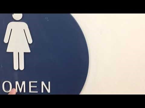 Bathroom Tour Toilet Women’s Restroom’s Commodes American Standard Grocery Store