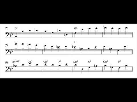 Paul Chambers: Oleo (Bass Transcription)
