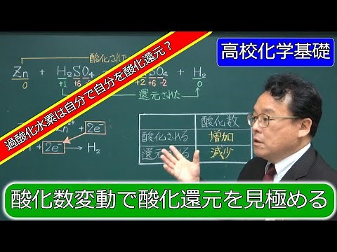 酸化還元反応 酸化数 増減 電子授受 自己酸化還元反応 過酸化水素 わかりやすく 高校化学基礎 エンジョイケミストリー 323103