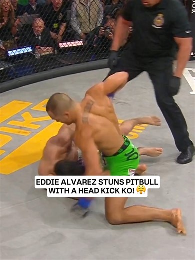 Eddie Alvarez Knocks Out Patricky Pitbull with Vicious Head Kick #MMA #Bellator #Legend #KO | Bellator MMA