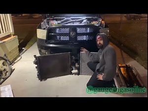 2009 - 2018 Ram 1500 radiator replacement ( Huge Crack! ) #ram #radiator #leaks #moparornocar