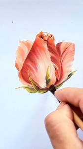 🌹 con acrílico fluido #art #acrylicpainting #flowerpainting | Paty García.Arte