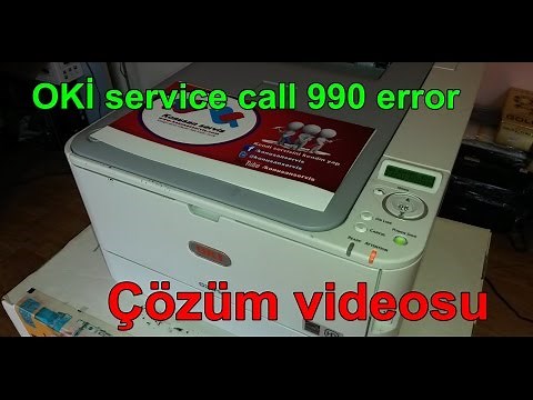 oki service call 990 error çözümü