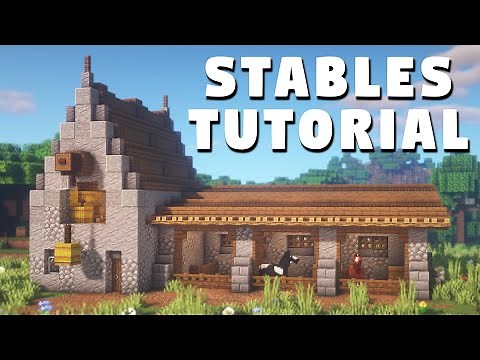 How to Build Horse Stables in Minecraft!