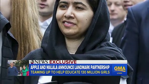 Apple's Tim Cook and Malala team up to fight for girls' education