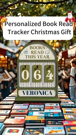 🎅✨ STOP! You just found the cutest gift for book lovers this Christmas!🎁Personalized Books Read Tracker 📚 Add their name & grab yours now! 👉 https://www.getfamgift.com/book-read-tracker/ | Get Family Gift