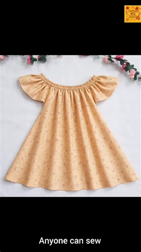 Elastic Neck Baby Frock Design Tutorial