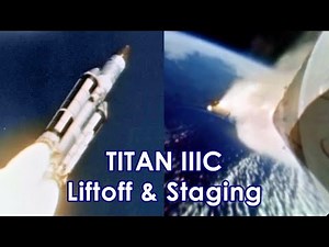 TITAN IIIC - Liftoff and Staging (1960's)