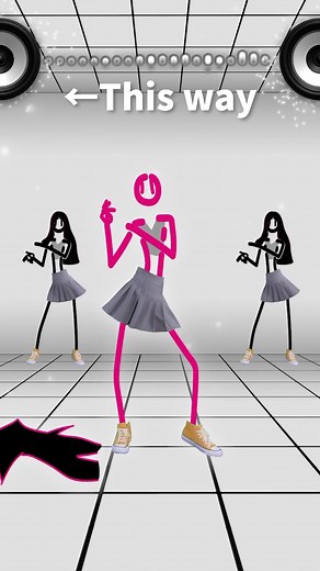 Easy Dance Routine with Animated Stick Figures