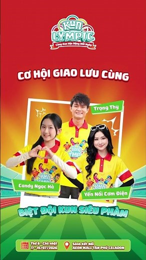🌈 ONLY 3 DAYS LEFT - AEON MALL TAN PHU CELADON "EXPLODES" WITH THE KUNLYMPIC SUMMER FUN STATION 🎉