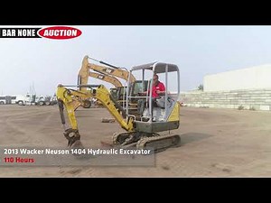 2013 Wacker Neuson 1404 Hydraulic Excavator