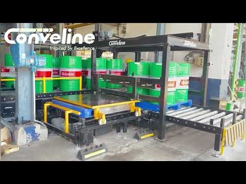 Drum Handling Conveyors systems and Drum Palletizer