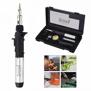 [Hot Item] 4 in 1 Cordless Butane Gas Blow Torch Soldering Pen Adjustable Temperature Soldering Welding Tool