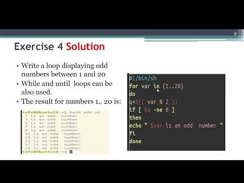 Part2: Shell Script Exercises (1-5)
