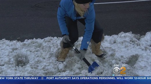 Shoveling snow can be a pain, literately. CBS2's Alice Gainer shows how to shovel safely to avoid getting hurt: http://cbsloc.al/2lpjXDz How's your clean up going? | CBS New York