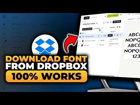 How To Download Font From Dropbox to Computer (FAST & EASY) | 100% WORKS | NO Yapping, To The Point!