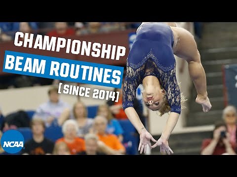 Every NCAA gymnastics championship beam routine from 2014-19