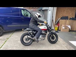 Enfield interceptor 650 new stainless exhaust and loop conversion