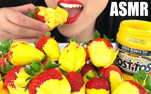 ☆ Phan ☆ 芝士巧克力脆皮草莓 ASMR食音咀嚼音（新）