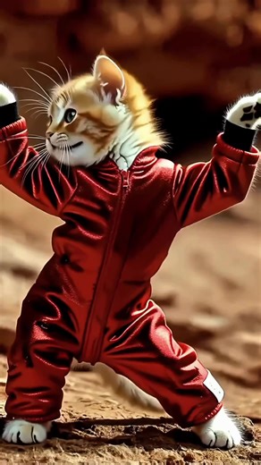 Oops!…I Did It Again 🐾 Cute Kitten Version #kitten #cat #aicat #aidance #funnycat