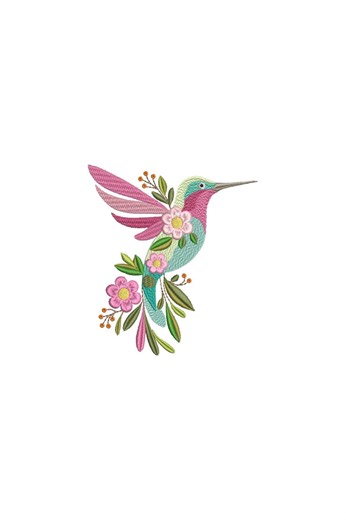 Whimsical Hummingbird Embroidery Design - Etsy