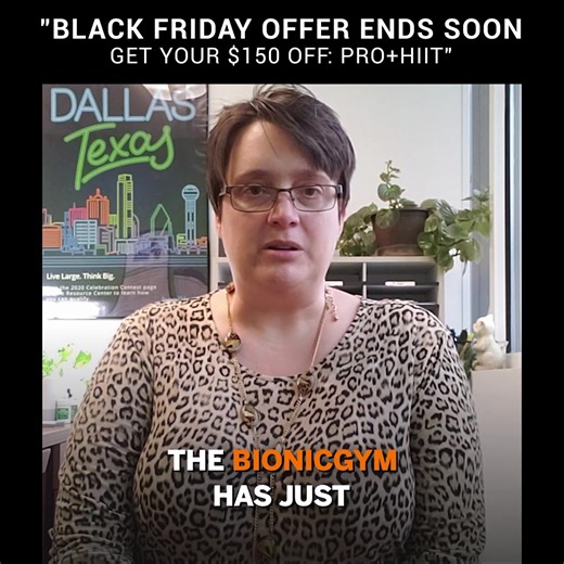 Get $150 OFF Bionic Gym Pro HIIT this Black Friday! What if your couch could become your most powerful blood sugar weapon? 130 million Americans can't sink sugar properly. Many don’t even know it, and every meal becomes a battle. Every day is a struggle. Now there's a breakthrough. BionicGym is the first device that delivers sugar-hungry exercise — while you sit on your couch. This FDA-cleared technology hijacks the nerves that drive muscle contraction in your largest leg muscles. Your muscles s