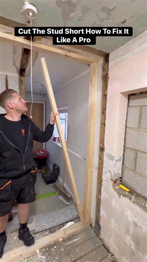 How To Fix Short Studs like a pro #How #reels #HomeImprovement #howto #doityourself #DIY #carpentry #carpenter | The Home Improvements Channel Uk